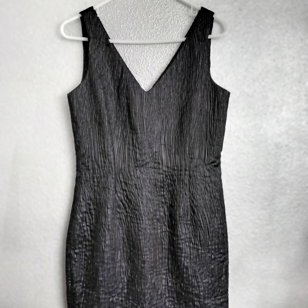 Andrew Marc Women's Sleeveless Crepe Little Black Dress  Size 8